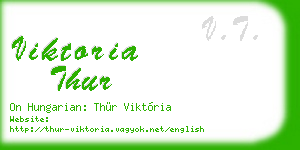viktoria thur business card